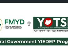 2025 Federal Government YIEDEP Grant Programme: Apply for Up to ₦500,000 Business Grant in Nigeria