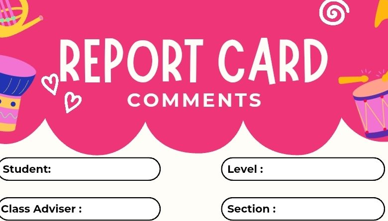 Class Teacher's Report Comment on Student Behavior: Terminal Assessment Feedback